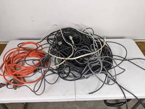 lot 173 image: Assorted Cords Extension Cord and More