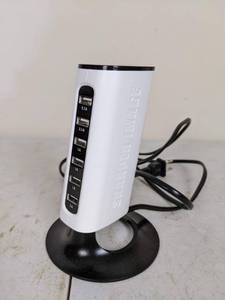 lot 221 image: Atomi Charge Tower Pro 6-Port USB Desktop Charger Stand, White
