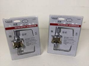 lot 143 image: Set of (2) NEW Universal Hardware Keyed Entry - Storeroom