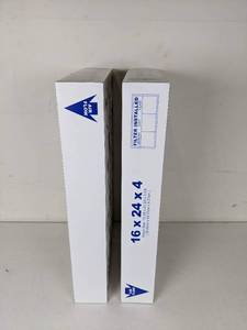 lot 198 image: New Set of (2) Nordic Pure 16 x 24 x 4 Allergen Pleated MERV 12 - FPR 9 Air Filters