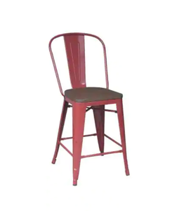 lot 214 image: NEW Pair of StyleWell Chili Backed Metal Counter Stools