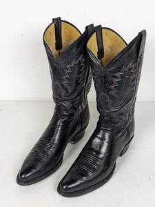 lot 89 image: Panhandle Slim Cowboy Boots (Black Kangaroo) Mens Size 10.5B