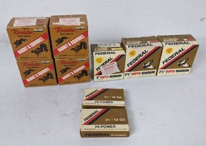 lot 35 image: Assortment of Shotgun Shells Revelation Hi-Power, Revelation Super Magnum, and Federal Rabbit and Squirrel