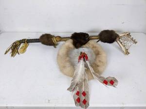 lot 84 image: Red Hawk Replicas Single Dreamcatcher Dance Stick