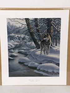 lot 281 image: James Meger & Herb Brooks SignedNumbered Print Hidden Game-Timberwolf