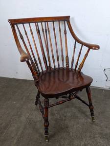 lot 301 image: Beautiful Solid Wood Armchair