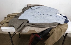 lot 316 image: Collection of Coats, Jacket, Vests, & More Panhandle Slim, Oscar De La Renta, Farah Westernwear, Adler, Orvis, Converse, Jackeroos, & More