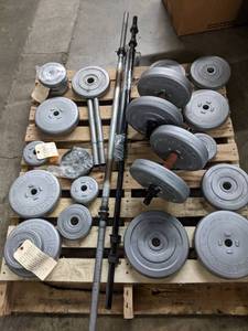 lot 327 image: Assortment of Barbells and Healthmaster Weights