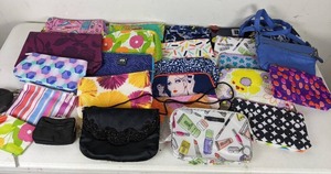 lot 367 image: Assortment of Small Handbags, Clutches, Makeup Bags, & More