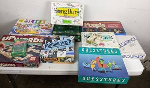 lot 357 image: Collection of Boardgames Life, Guesstures, Sequence, & More