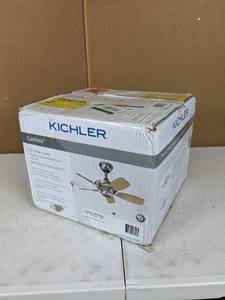 lot 376 image: Kichler Canfield 30-Inch Blade Sweep Ceiling Fan