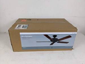 lot 388 image: 52-Inch Farmington Ceiling Fan, Natural Iron Finish