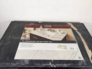 lot 18 image: Home Decorators Collection 37 Arabescato Venato Vanity Top- Factory Sealed