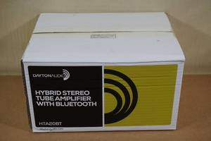 lot 5 image: NEW Dayton Audio Hybrid Stereo Tube Amplifier with Bluetooth - HTA20BT