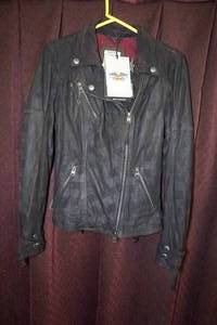 lot 94 image: NEW Harley Davidson Haunt Plaid Goatskin Leather Jacket - Womens Medium