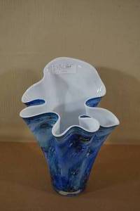 lot 162 image: Handmade Art Glass Vase - Polish Artisan Alicja