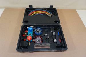 lot 206 image: AC Pro Manifold Gauge and Hose Set