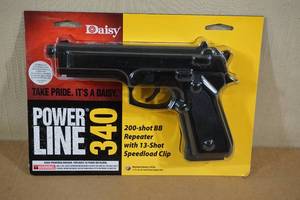 lot 235 image: NEW Daisy Power Line 340 BB Repeater Pistol