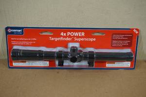 lot 236 image: NEW Crosman 4x Power Targetfinder Superscope Air Rifle Scope