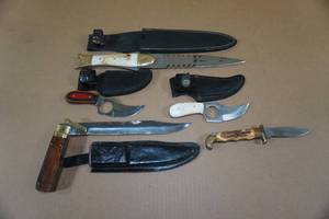 lot 244 image: Assorted Knives - Some Vintage, Large Folding