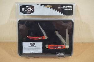 lot 261 image: Buck 382 Trapper and 385 Toothpick Collector Knife Set
