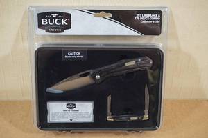 lot 263 image: Buck 257 Liner Lock and 375 Deuce Collector Knife Set