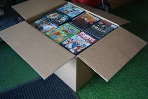 lot 287 image: Box of DVD Movies - About 150 Count - Many Kids Movies