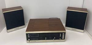 lot 27 image: Vintage Panasonic Wood FMAM 8 Track Stereo Recorder