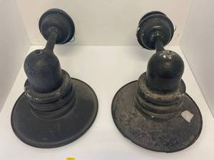 lot 35 image: Pair Of Vintage Industrial Lights