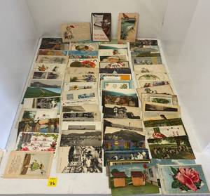 lot 36 image: Vintage Postcards Some with Stamps