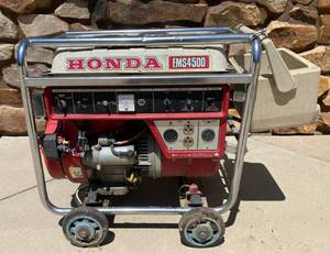 Honda Generator Model EMF4500 Electric And Pull Start