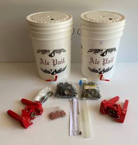 Home Brewing  Equipment Including Fill buckets And Bottle Cappers