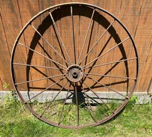 Vintage 54 Steel Wagon Wheel