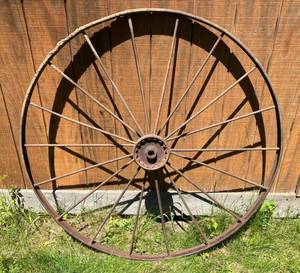 Vintage 54 Steel Wagon Wheel