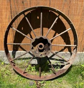 Vintage 30 Steel Tractor Wheel