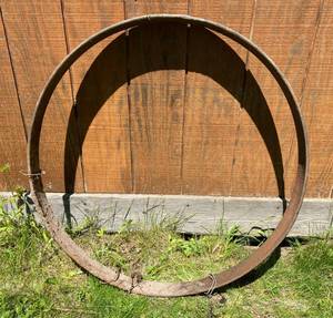 Vintage 37 Steel Tractor Wheel Rim