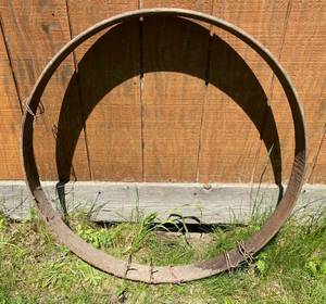 Vintage 34 Steel Tractor Wheel Rim