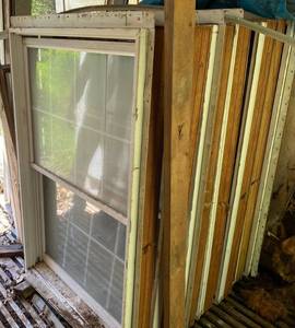 Group Of Misc. Single Pane Windows And Door