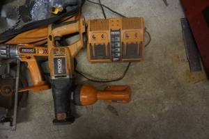 lot 22 image: Ridgid Brand 18V Power Tool Set