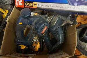 lot 24 image: Ryobi Brand 18V Power Tool Set