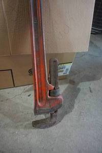 lot 9 image: Ridgid 48 Pipe Wrench