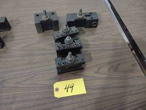 lot 49 image: Aloris CA41, CA21, & (3) CA1 Tool H...
