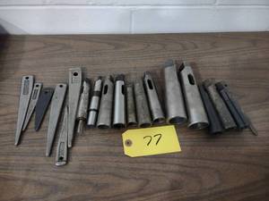 lot 77 image: Assorted Morse Taper Sleeves, Tool ...