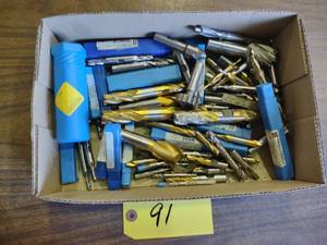 lot 91 image: End Mills & Assorted Cutters...
