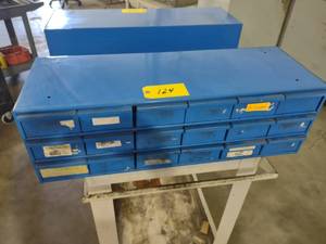 lot 124 image: 18 Drawer Parts Cabinet, 34x12x11...