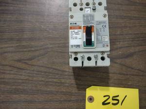 lot 251 image: Eaton E125S 80 Amp Breaker...