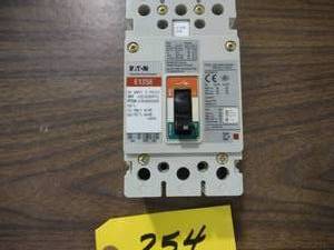 lot 254 image: Eaton E125E 25 Amp Breaker...