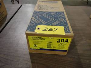 lot 267 image: Square D 30 Amp Safety Switch, New ...