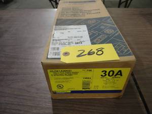 lot 268 image: Square D 30 Amp Safety Switch, New ...