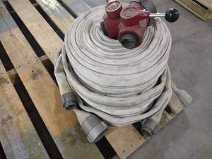 lot 408 image: Fire Hoses & Splitter...